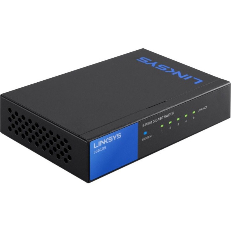 Linksys LGS105 5 Ports Ethernet Switch - 10/100/1000Base-T