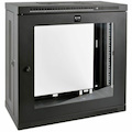 Eaton Tripp Lite Series SmartRack 12U Very Low-Profile Patch-Depth Wall-Mount Small Rack Enclosure, Clear Acrylic Window