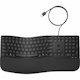 HP 485 Keyboard - Cable Connectivity - USB Type A Interface - Black