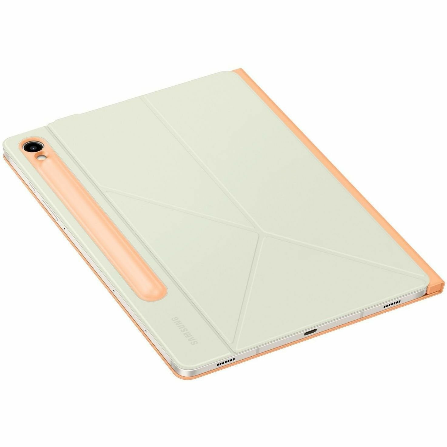 Samsung Carrying Case (Book Fold) Samsung Galaxy Tab S9, Galaxy Tab S9 FE Tablet - Orange