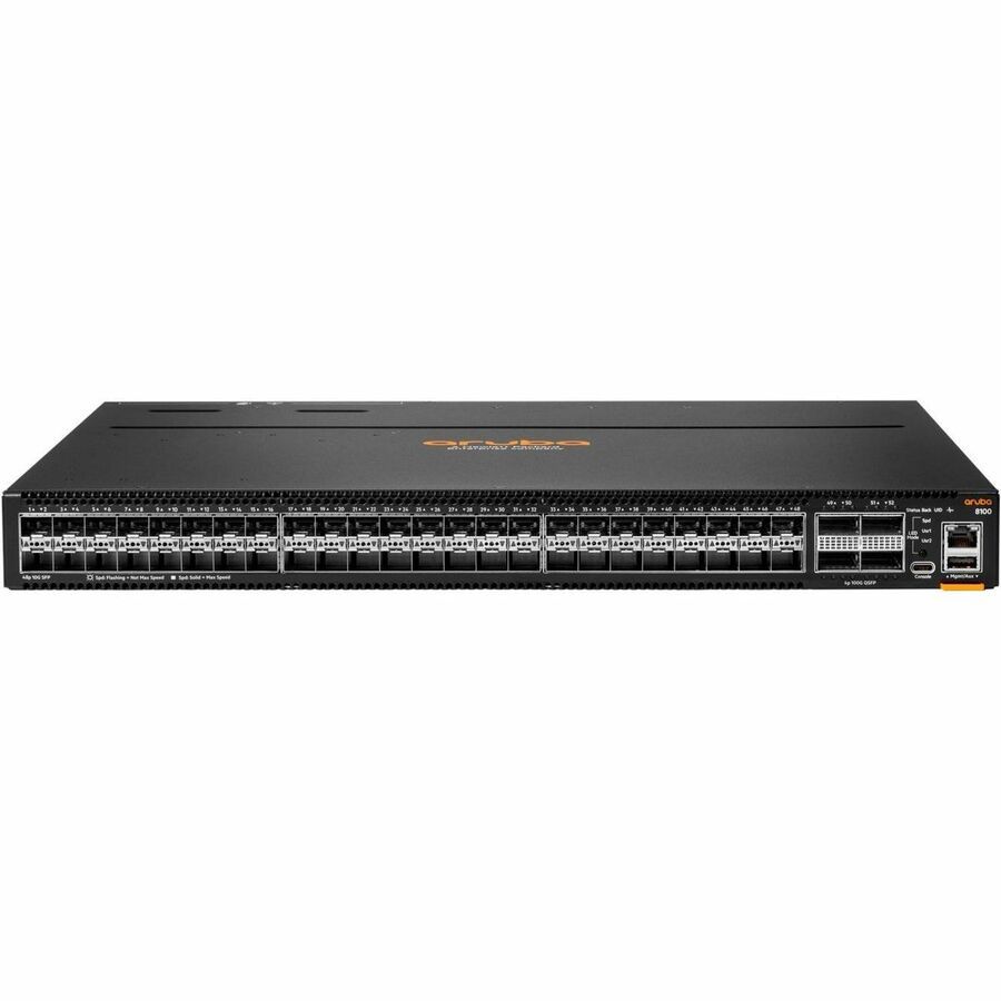 Aruba CX 8100 48XF4C Manageable Ethernet Switch - 10 Gigabit Ethernet, 100 Gigabit Ethernet - 10GBase-X, 100GBase-X