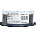 Verbatim BD-R DL 50GB 8X, White Label, DataLife+, White InkJet Hub Printable, 25PK Spindle