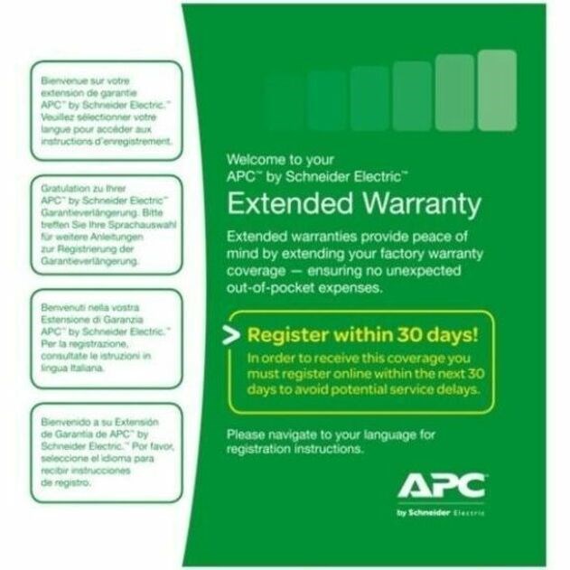 APC by Schneider Electric Warranty/Support - Extended Warranty - 1 Year - Warranty