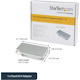 StarTech.com USB C Multiport Video Adapter 4K/1080p - USB Type C to HDMI, VGA, DVI or Mini DisplayPort Monitor Adapter - Silver Aluminum