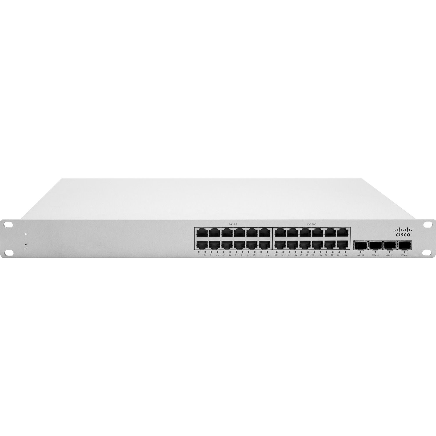 Meraki MS MS225-24P 24 Ports Manageable Ethernet Switch - Gigabit Ethernet, 10 Gigabit Ethernet - 10/100/1000Base-T, 10GBase-X