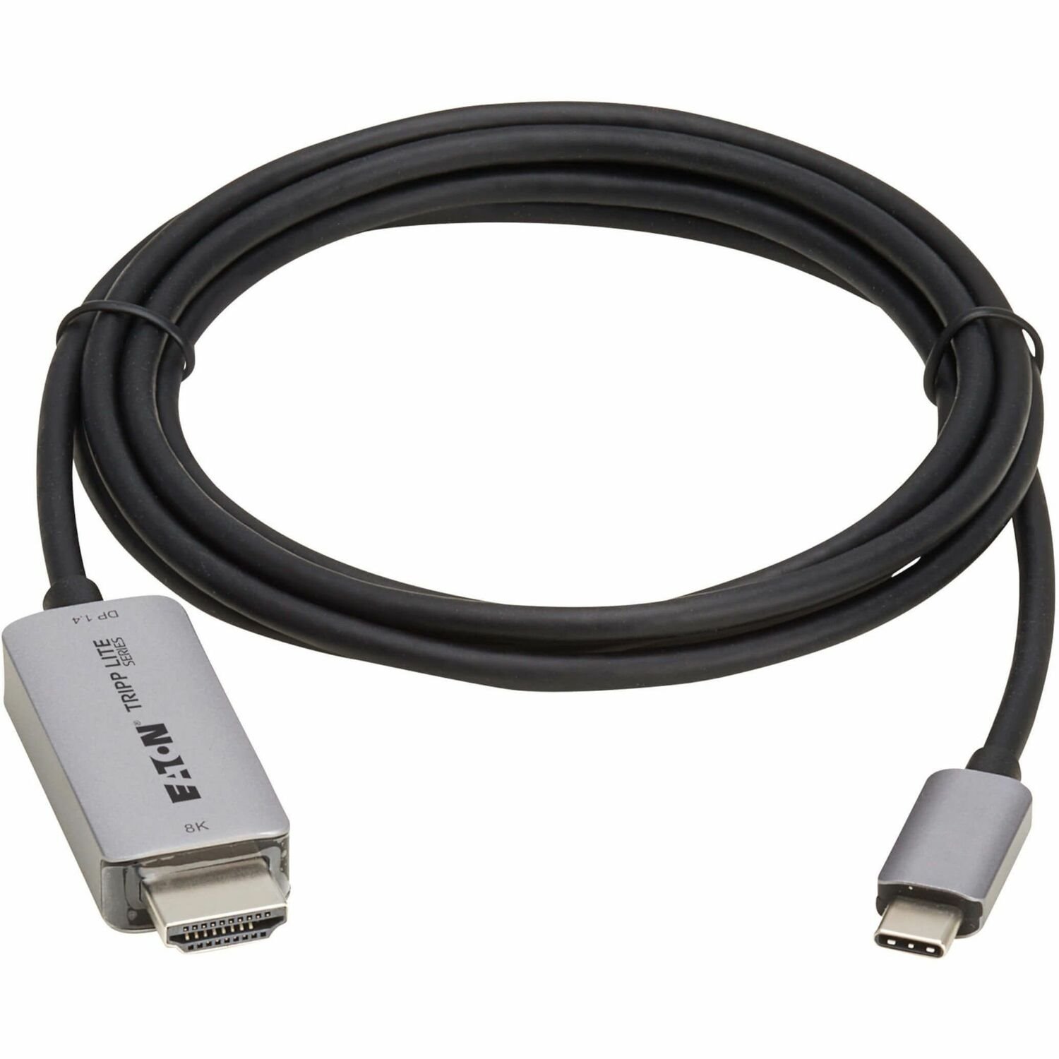 Eaton Tripp Lite Series USB-C to HDMI Active Adapter Cable (M/M) - 8K 60 Hz, 4K 144 Hz, HDR, 4:4:4, HDCP 2.3, Black, 6 ft. (1.8 m)