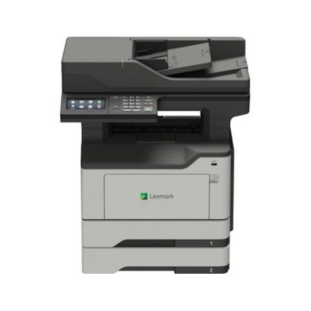 Lexmark MX520 MX522adhe Laser Multifunction Printer-Monochrome-Copier/Fax/Scanner-46 ppm Mono Print-1200x1200 Print-Automatic Duplex Print-120000 Pages Monthly-350 sheets Input-Color Scanner-1200 Optical Scan-Monochrome Fax-Gigabit Ethernet