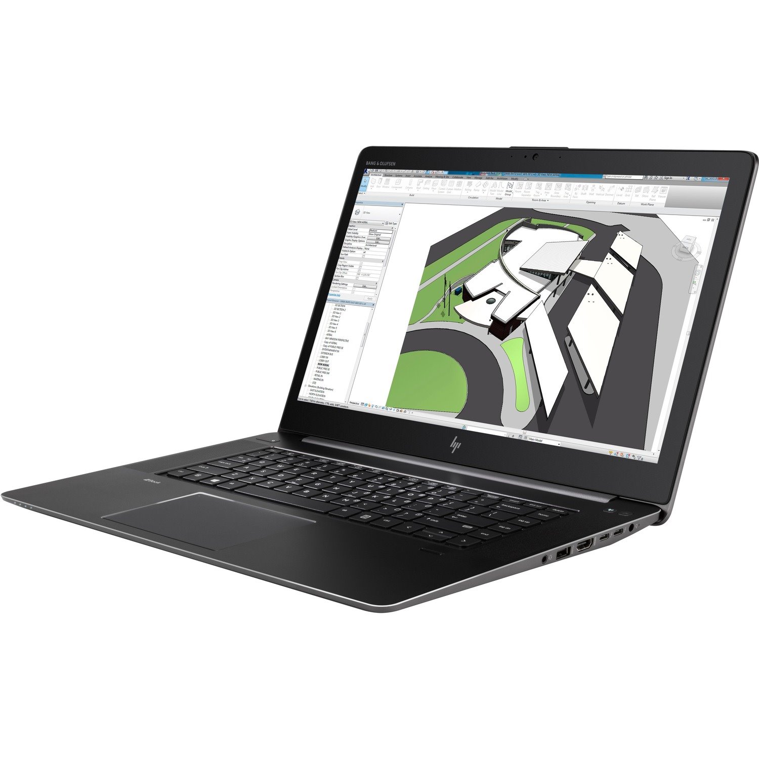 HP ZBook Studio G4 15.6" Mobile Workstation - 4K UHD - Intel Core i7 7th Gen i7-7820HQ - 16 GB - 256 GB SSD - Space Silver