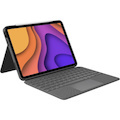 Logitech Folio Touch iPad Keyboard Case with Trackpad and Smart Connector for iPad Air 11-inch (M2 & M3), iPad Air (4th & 5th gen) - Oxford Gray