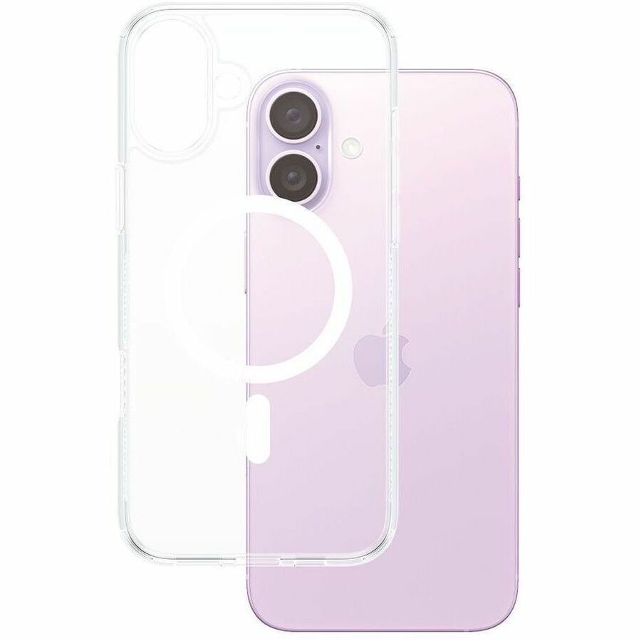 PanzerGlass ® HardCase Transparent W. White MagSafe iPhone 16 Plus Mobiele Telefoon Behuizingen Hoes Transparant ** New Retail **