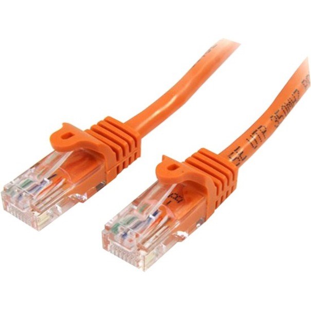 StarTech.com 1 m Orange Cat5e Snagless RJ45 UTP Patch Cable - 1m Patch Cord