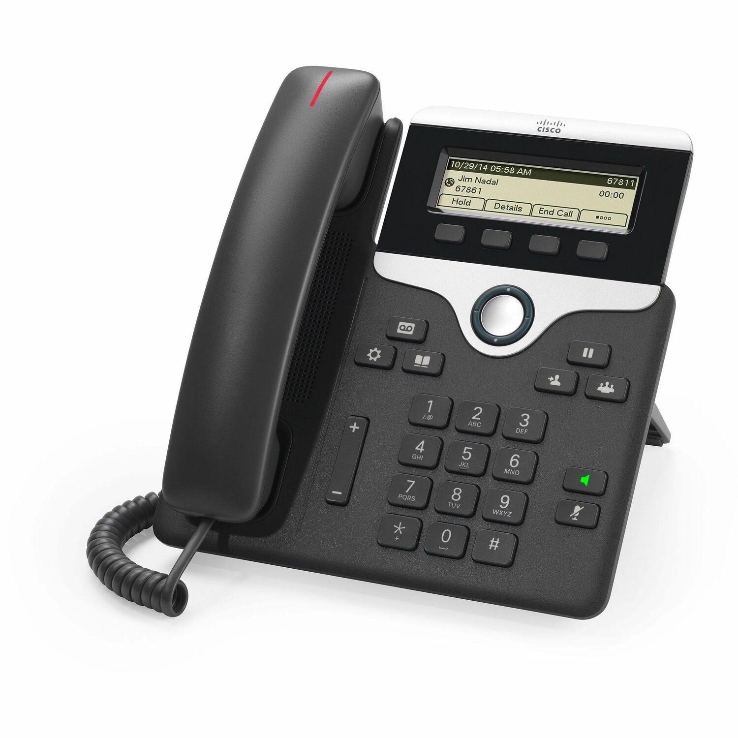 Cisco 7811 IP Phone - Refurbished - Corded - Corded - Wall Mountable - Charcoal