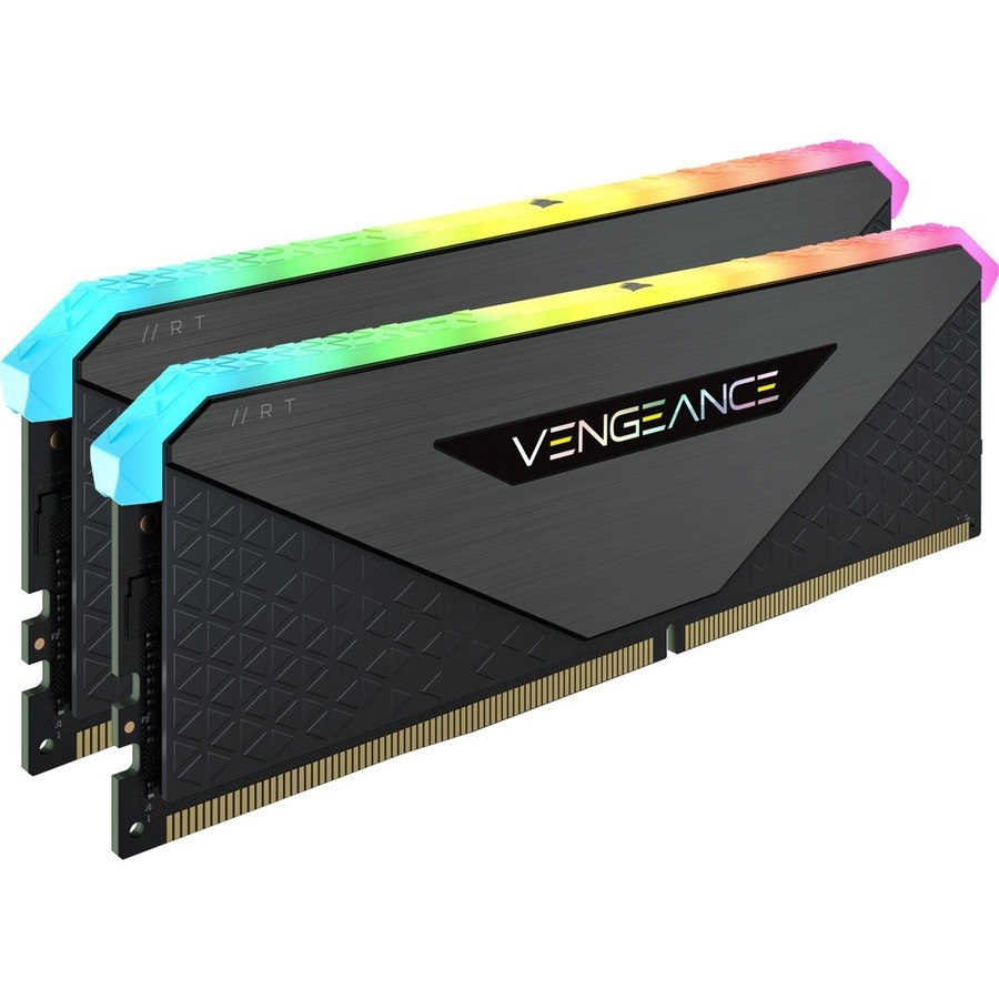 Corsair Vengeance RGB RT 32GB (2 x 16GB) DDR4 DRAM 3600MHz C18 Memory Kit - Black