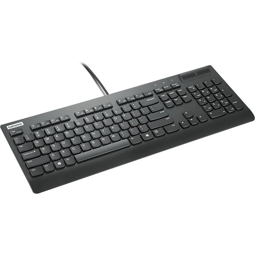 Lenovo Keyboard - Cable Connectivity - USB Interface - Belgian - Black