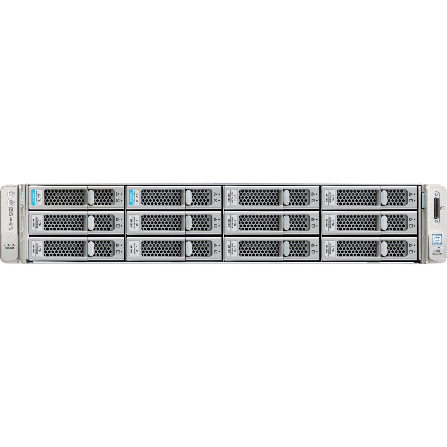 Cisco C240 M5 2U Rack Server - 2 Xeon Silver 4114 2.20 GHz - 96 GB RAM - 12Gb/s SAS Controller
