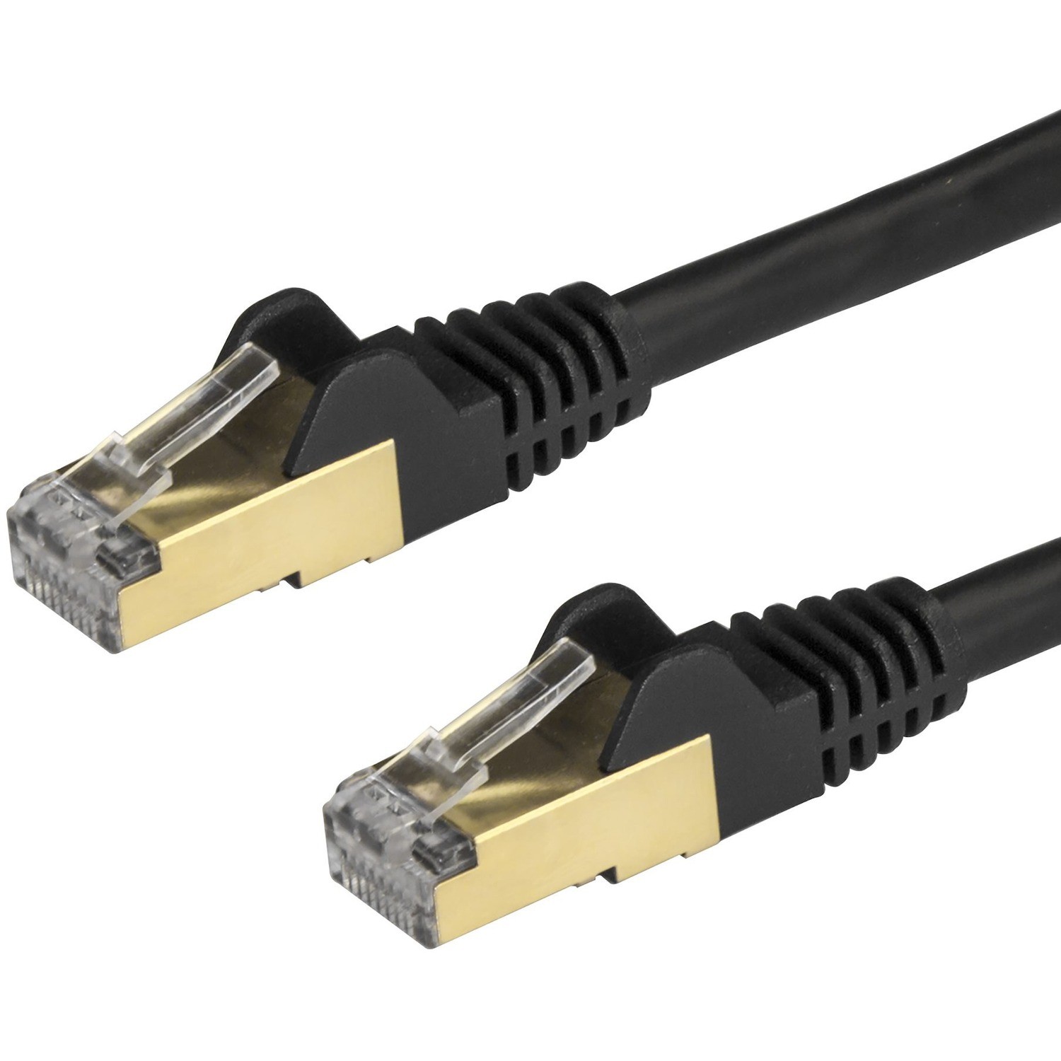 STARTECH.COM 0.50 M CAT6A ETHERNET CABLE 10GbE STP SNAGLESS 100W POE BLACK LTW