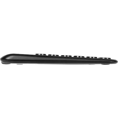 Multi-Device Bluetooth Antimicrobial Keyboard with Tablet/Phone Cradle