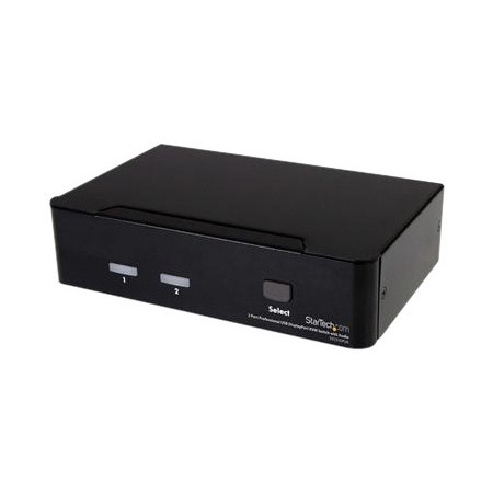 StarTech.com 2 Port USB DisplayPort KVM Switch with Audio
