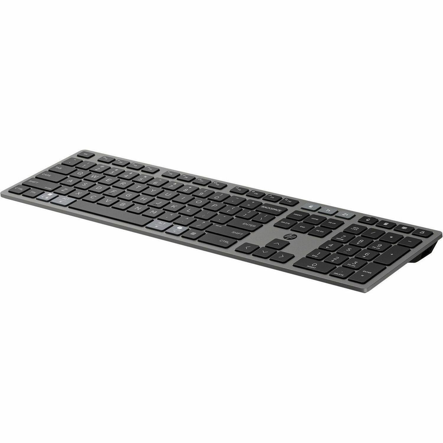 HP 725 Keyboard - Wireless Connectivity - USB Type A Interface - International English - Nightfall Black