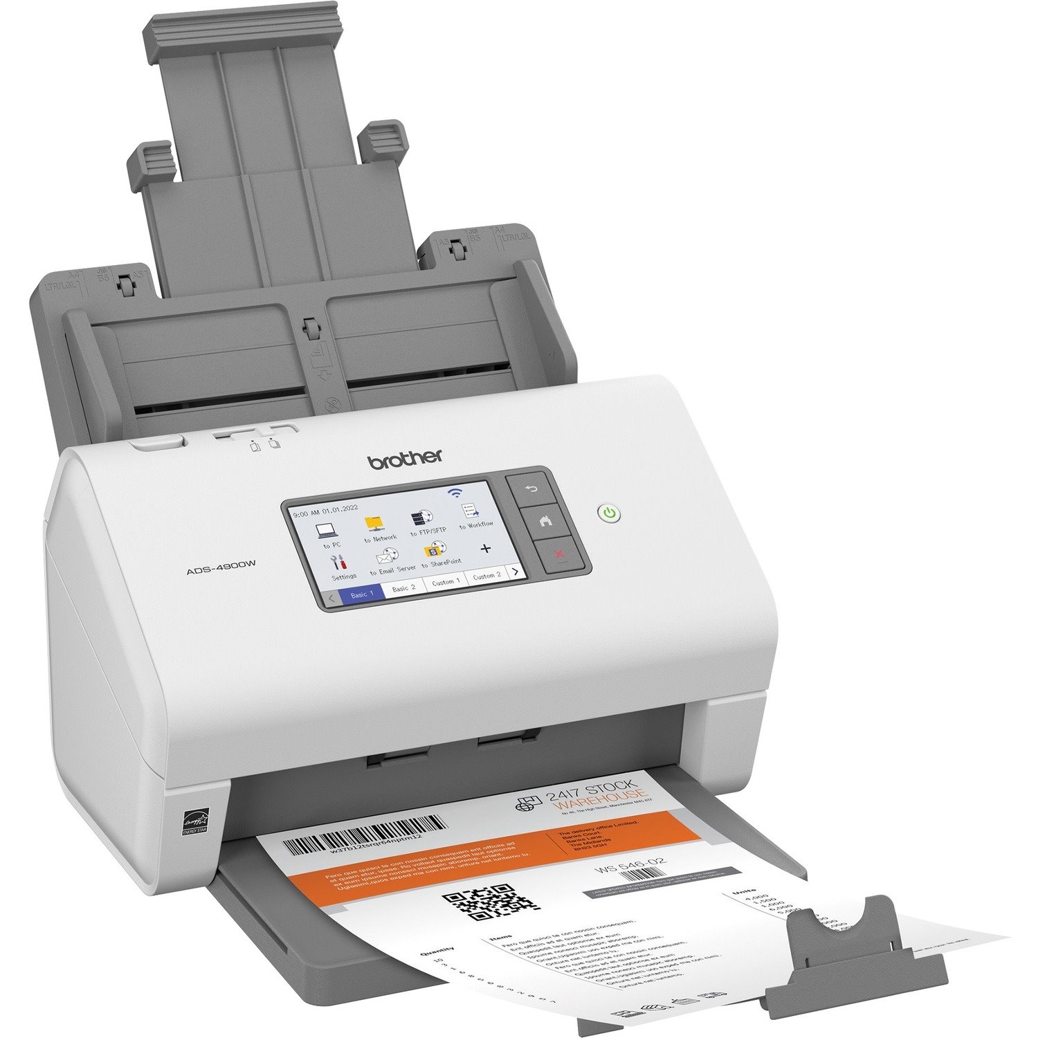 Brother ADS-4900W ADF-Scanner - 600 x 600 dpi Optische Auflösung