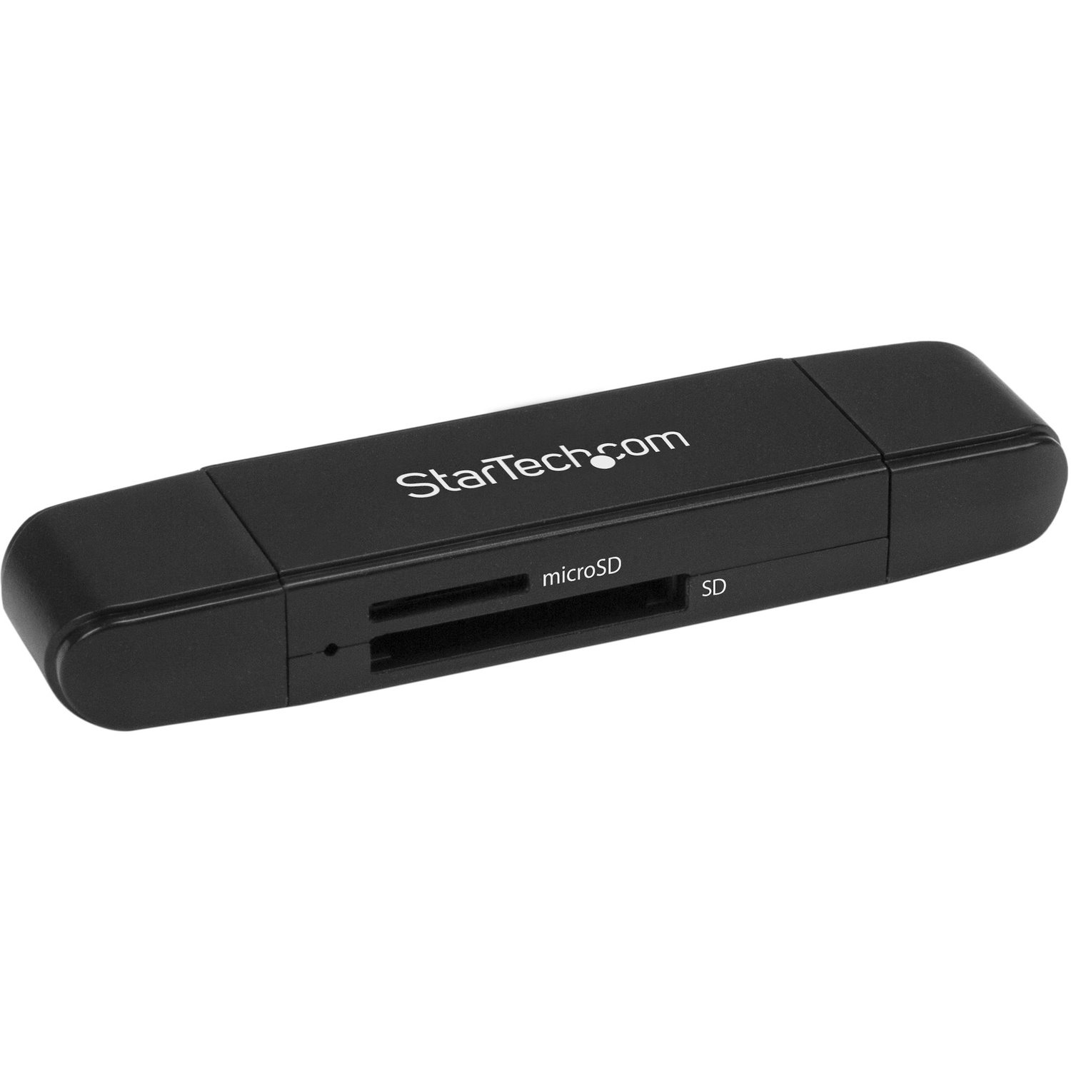 StarTech.com USB 3.0 Memory Card Reader for SD and microSD Cards - USB-C and USB-A - Portable USB SD and microSD Card Reader