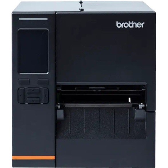 Brother TJ-4021TN Industrial Direct Thermal/Thermal Transfer Printer - Monochrome - Label Print - Fast Ethernet - USB - USB Host - Serial - Black