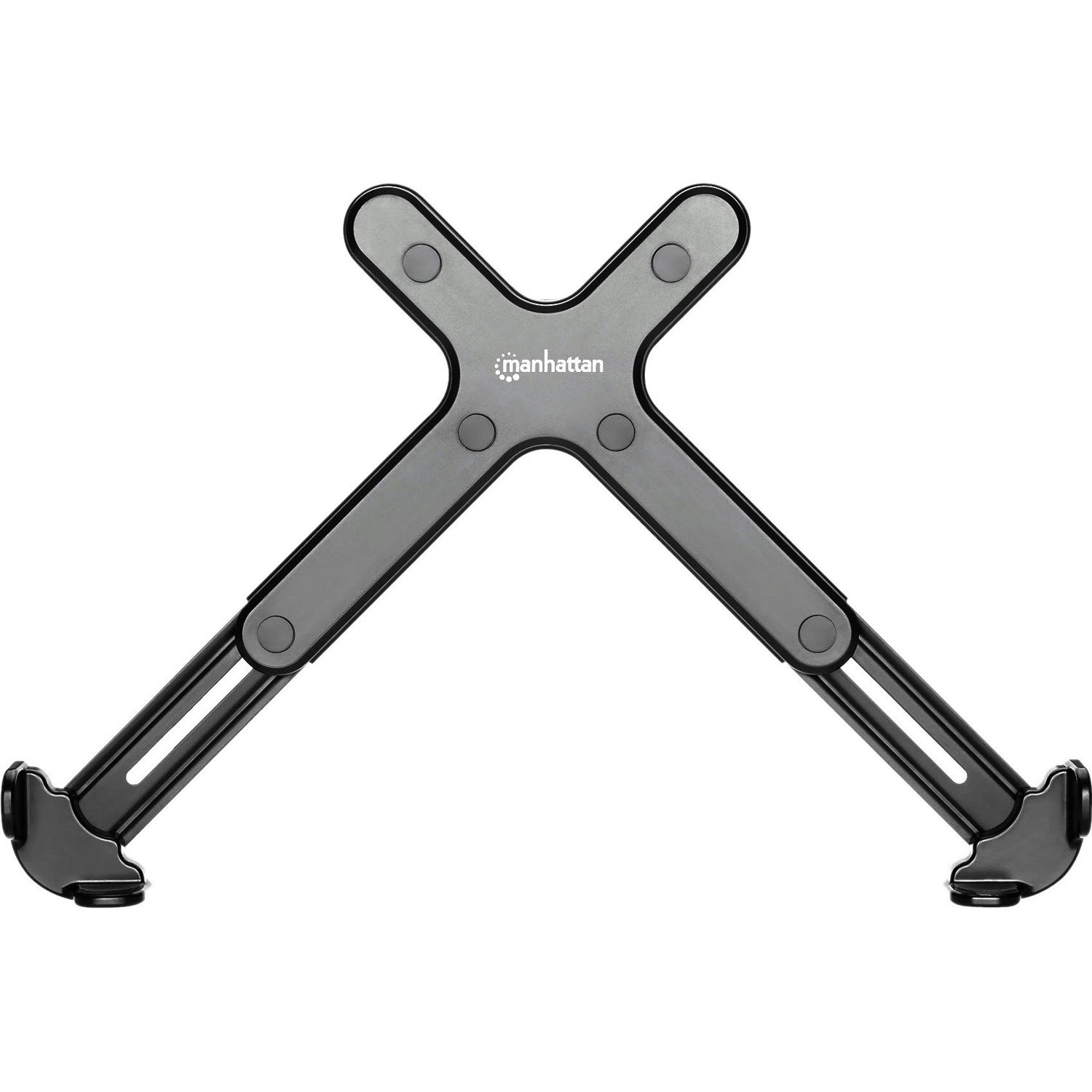 Laptop Holder for VESA mount, Fits VESA 75x75 and 100x100mm, Fits laptops up to 17.3" (max 4kg), Black, Lifetime Warranty