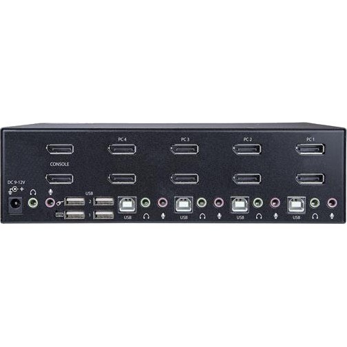 StarTech.com 4 Port Dual DisplayPort KVM Switch - DisplayPort 1.2 KVM - 4K 60Hz