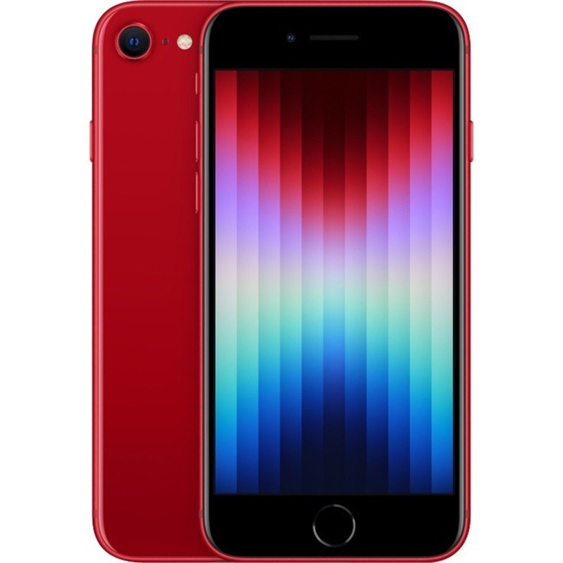 Apple iPhone SE A2595 256 GB Smartphone - 4.7" LCD HD 1334 x 750 - Hexa-core (AvalancheDual-core (2 Core)Blizzard Quad-core (4 Core) - 4 GB RAM - iOS 15 - 5G - Red