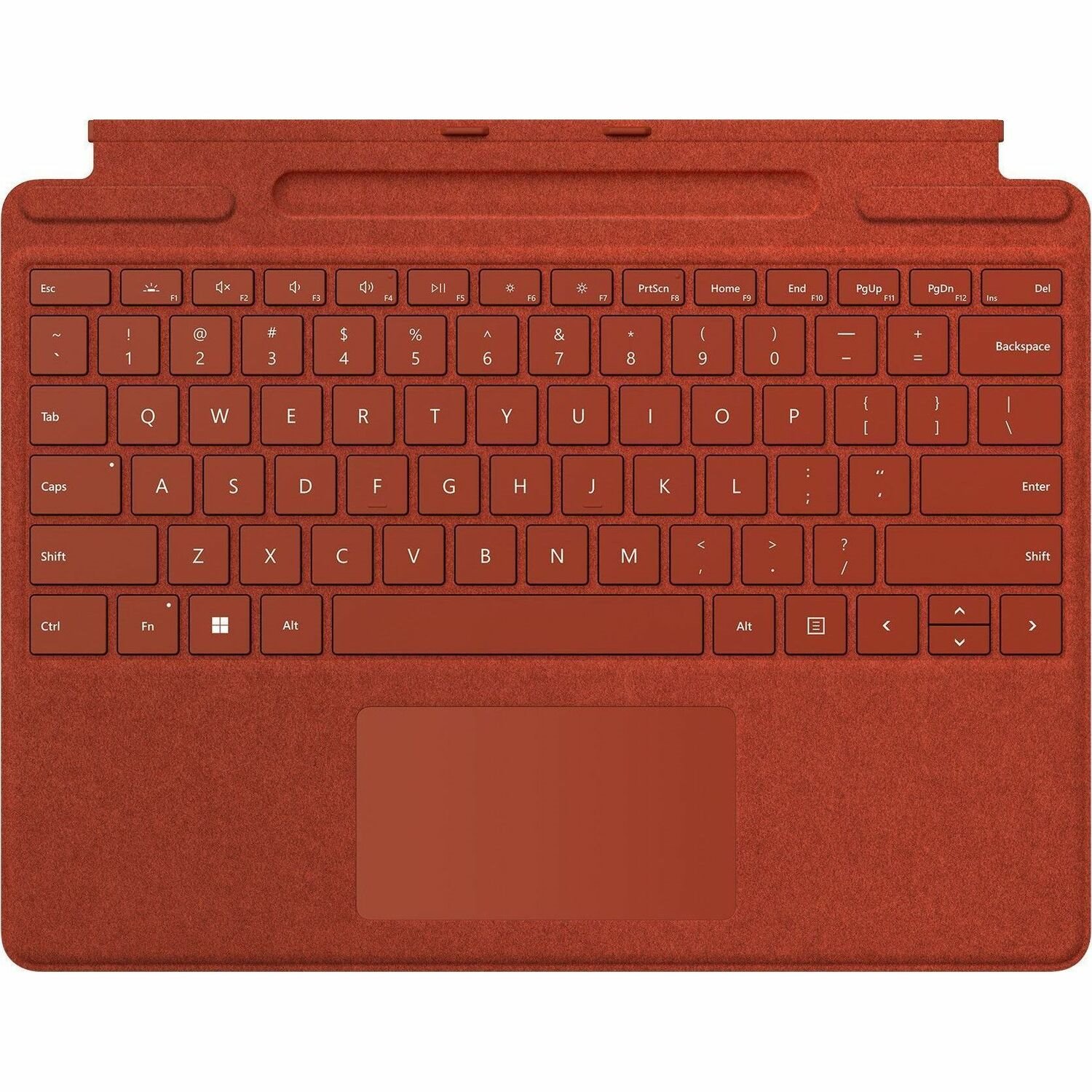 Microsoft Signature Keyboard/Cover Case Microsoft Surface Pro 8, Surface Pro 9, Surface Pro X Tablet, Stylus - Poppy Red