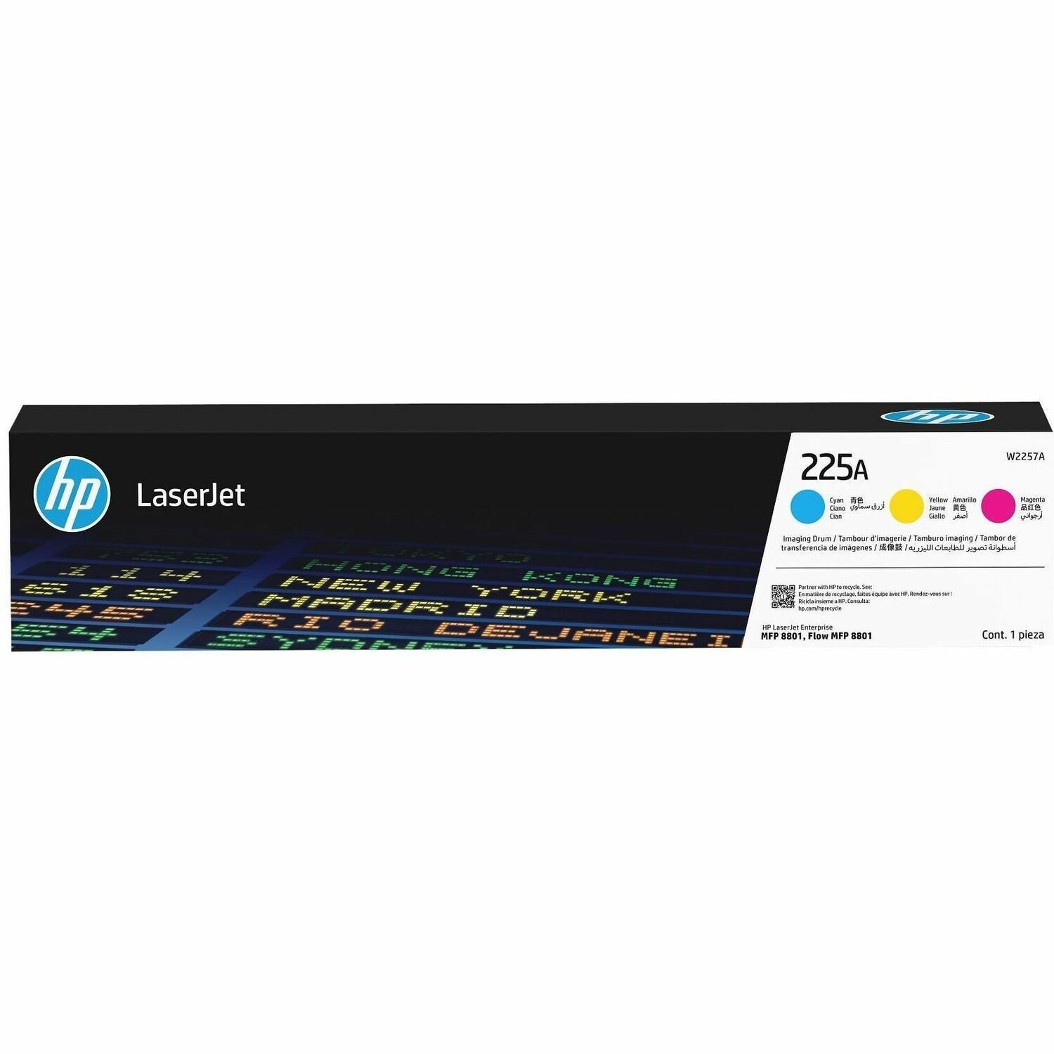 HP 225A Laser Imaging Drum for Printer - Original - Cyan, Magenta, Yellow
