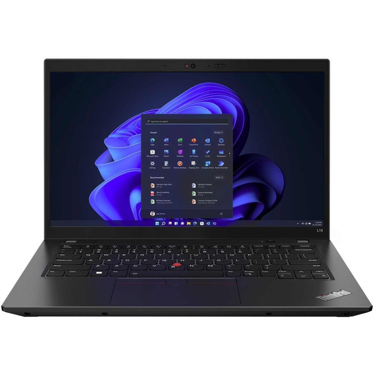 Lenovo ThinkPad L14 Gen 3 21C10048CA 14" Notebook - Full HD - Intel Core i5 12th Gen i5-1235U - 8 GB - 256 GB SSD - French Keyboard - Thunder Black