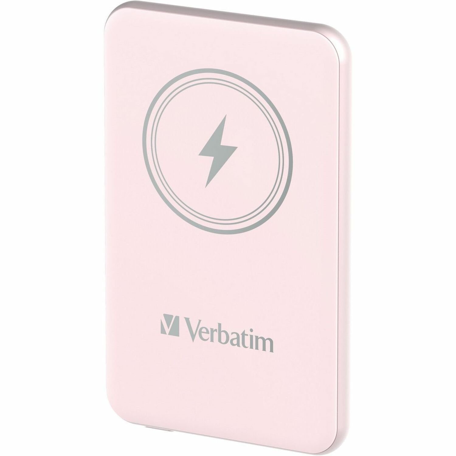 Verbatim Charge 'n' Go Magnetic Wireless Power Bank 5000 mAh - Pink