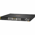 Aruba CX 6300 6300L 24P 24 Ports Manageable Layer 3 Switch - Gigabit Ethernet, 2.5 Gigabit Ethernet, 5 Gigabit Ethernet, 10 Gigabit Ethernet, 25 Gigabit Ethernet - 100/1000Base-T, 2.5GBase-T, 5GBase-T, 10GBase-T, 10GBase-X, 25GBase-X, 50GBase-X - Black