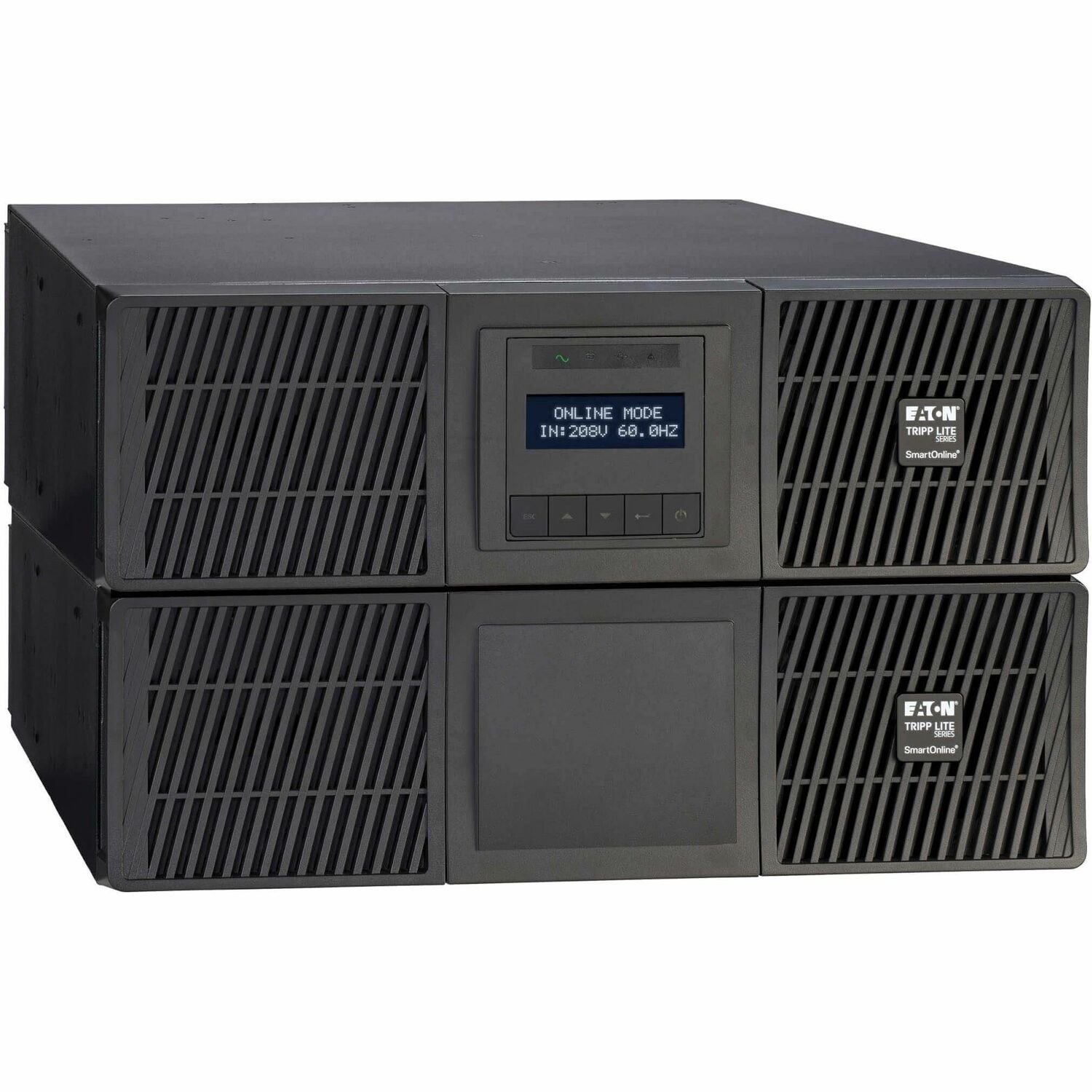 Eaton Tripp Lite Series SmartOnline 6000VA 5400W 120/208V Online Double-Conversion UPS with Stepdown Transformer - 18 5-20R, 2 L6-20R and 1 L6-30R Outlets, L6-30P Input, Network Card Included, Extended Run, 6U