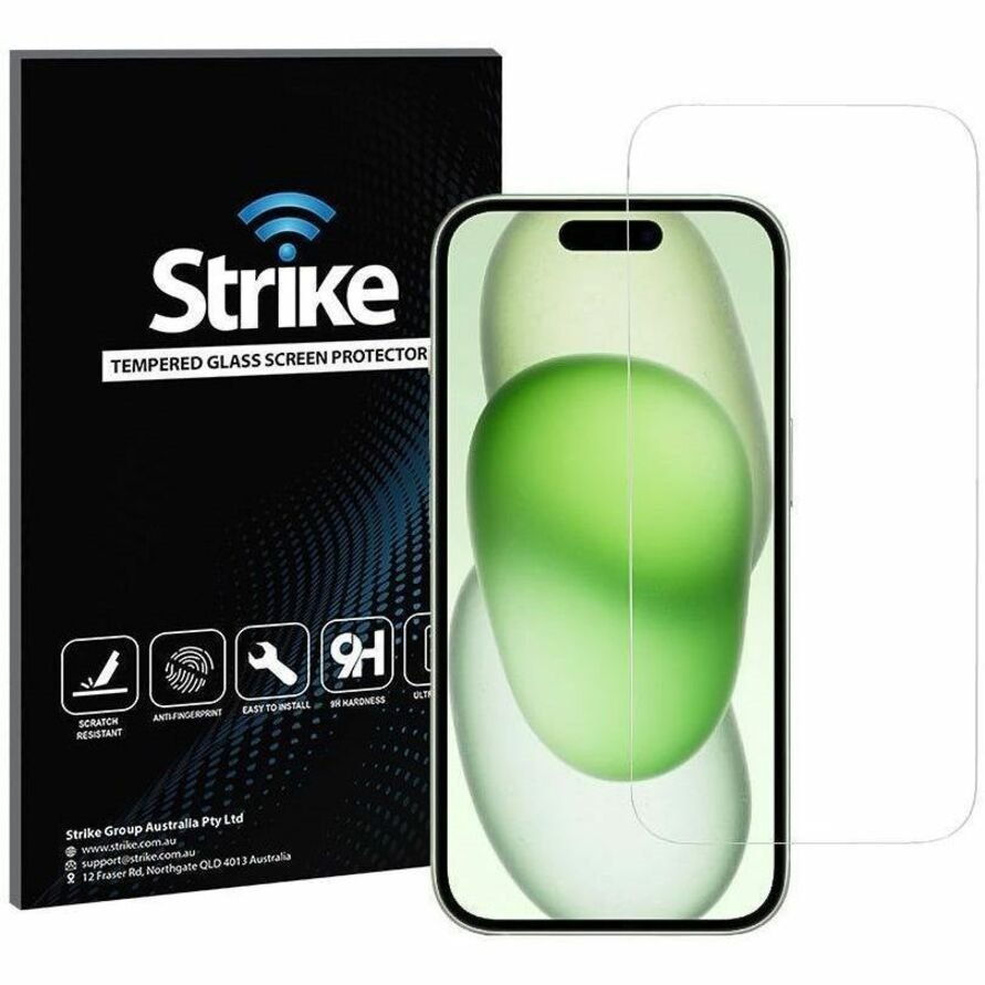 Strike 9H Tempered Glass Screen Protector for Apple iPhone 15 Plus - 1
