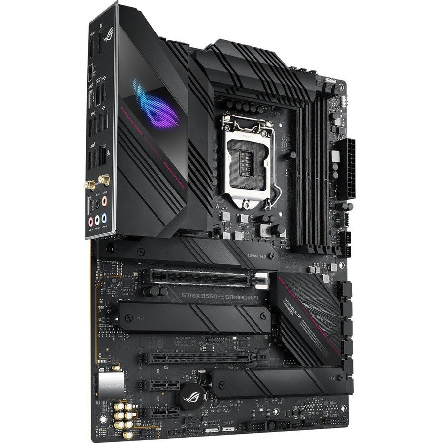 Asus ROG Strix B560-E GAMING WIFI Desktop moederbord - Intel B560 chipset - Socket LGA-1200 - Intel Optane-geheugen ready - ATX