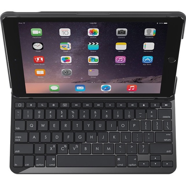 Logitech Slim Folio Toetsenbord/hoes (Folio) voor 25,9 cm (10,2") Apple iPad (7e generatie) Tablet-pc - Grafiet