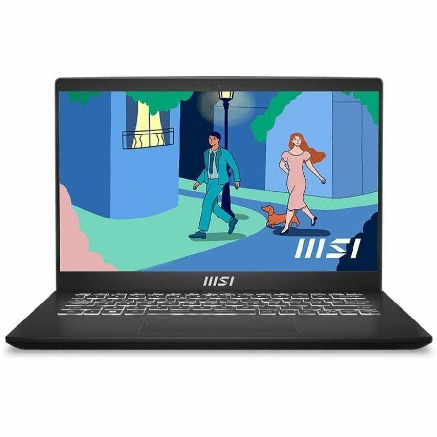 MSI Modern 14 C7M Modern 14 C7M-407UK 35.6 cm (14") Clamshell Notebook - Full HD - AMD Ryzen 5 7430U - 8 GB - 512 GB SSD - Classic Black