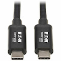 Eaton Tripp Lite Series Thunderbolt 3 Passive Cable (M/M) - 20 Gbps, 5A 100W Power Delivery, 4K/60 Hz, 2M (6.56 ft.), Black