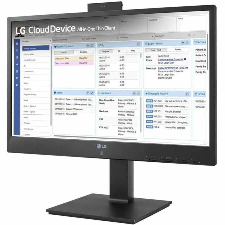 LG 24CR661W-BR All-in-One Thin Client - Intel Pentium N6005 Quad-core (4 Core) 2 GHz - Matte Black