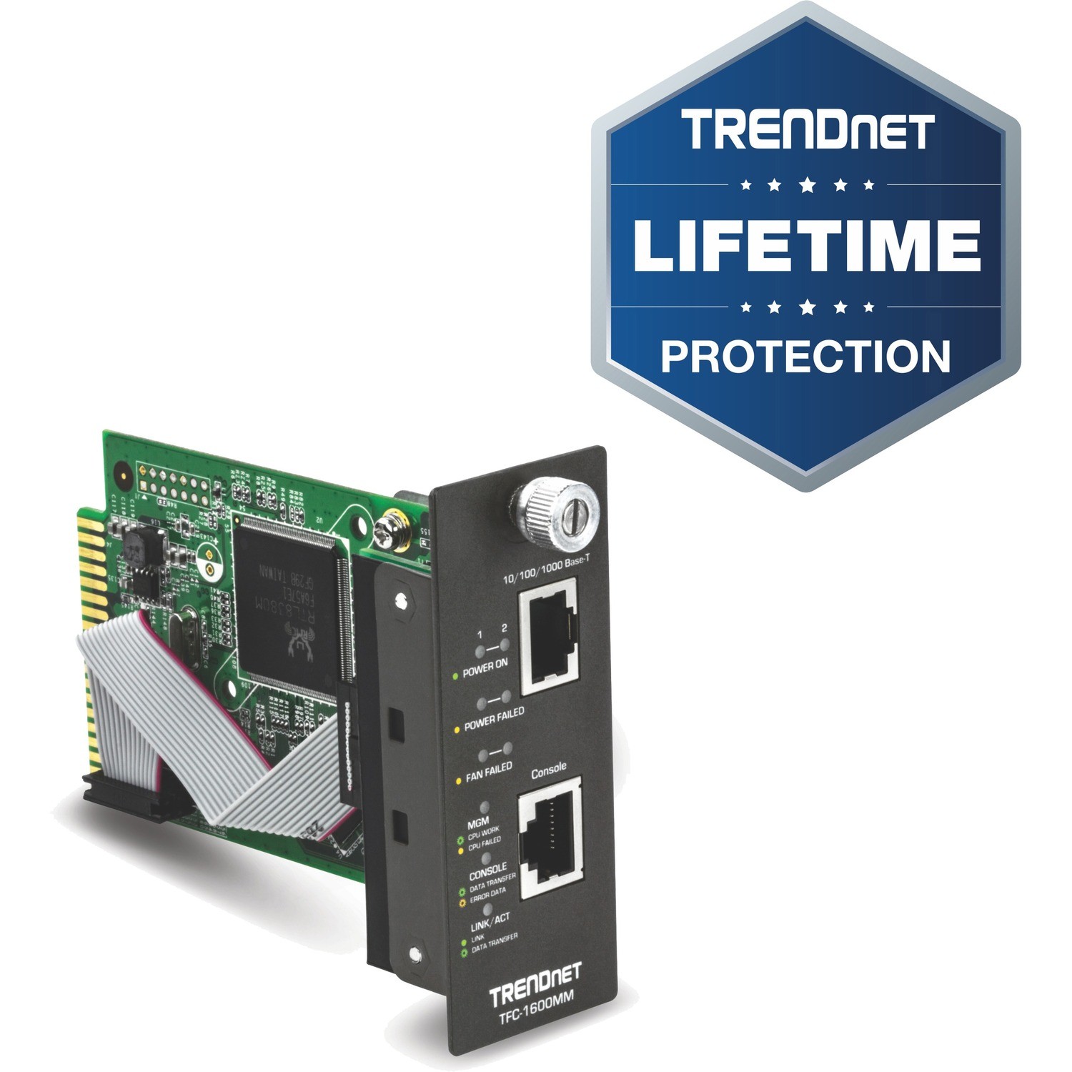 TRENDnet TFC-1600MM Management Module - 1 x RJ-45 10/100Base-TX Management, 1 x Management - TAA Compliant