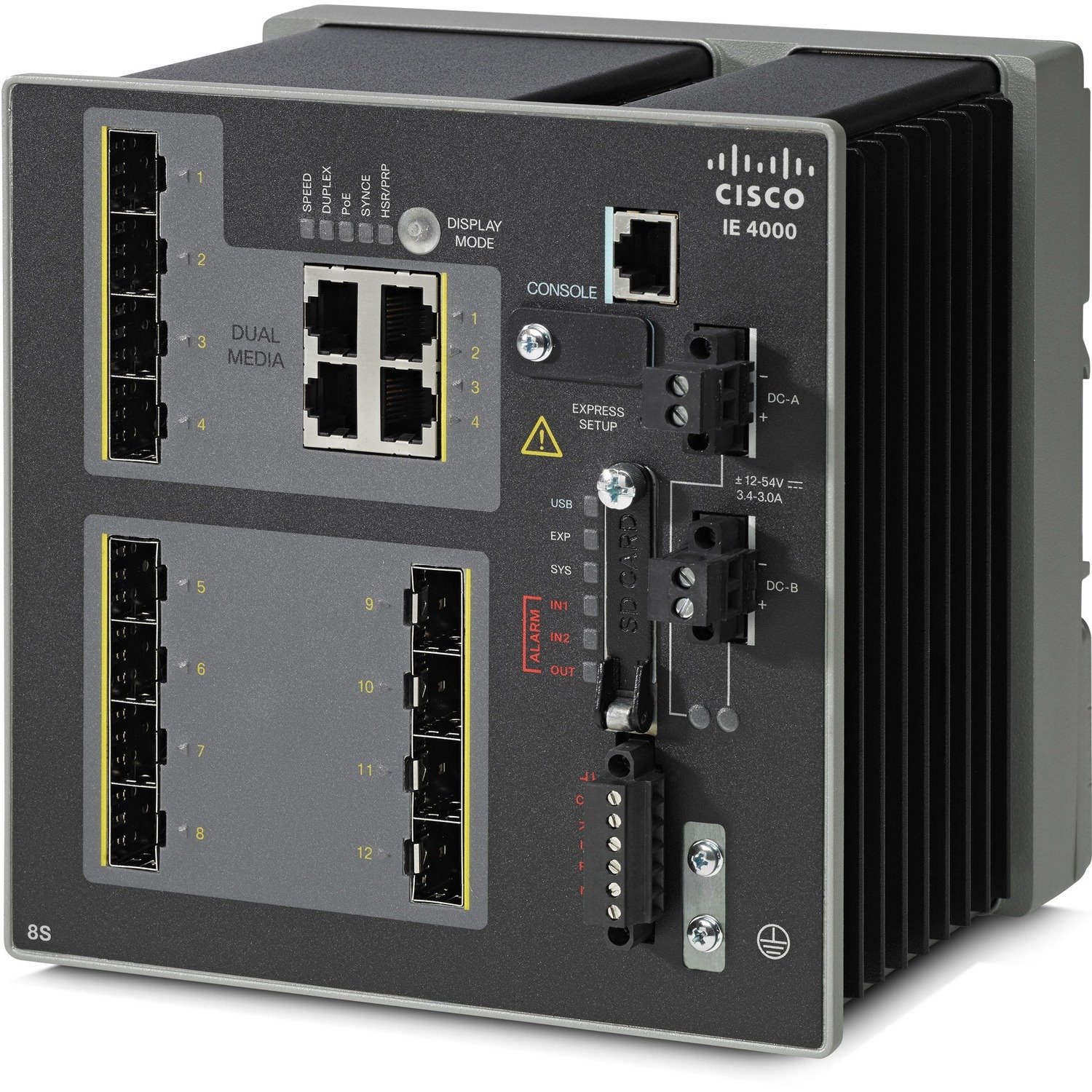 Cisco 4000 IE-4000-8S4G-E 4 Ports Manageable Layer 3 Switch - Gigabit Ethernet - 100Base-X, 1000Base-X