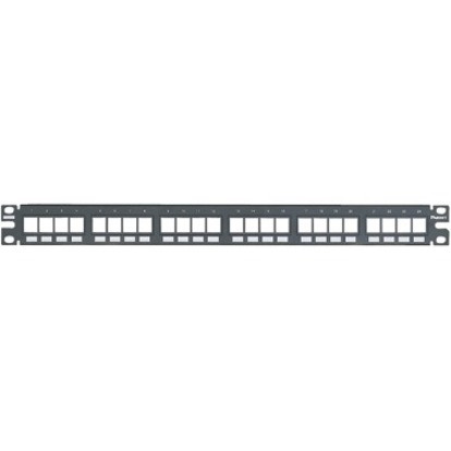 Panduit 24-Port Flush Mount Modular Patch Panel, 1 RU.