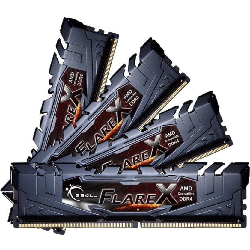 G.SKILL Flare X RAM Module - 32 GB (4 x 8GB) - DDR4-2400/PC4-19200 DDR4 SDRAM - 2400 MHz - CL16 - 1.20 V