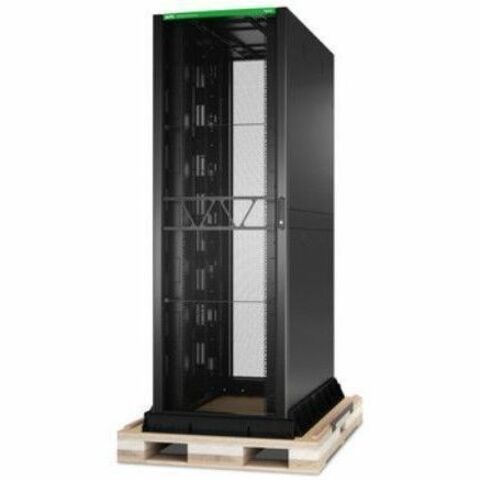 APC by Schneider Electric NetShelter SX AR9557SPB2 48U Enclosed Cabinet Rack Mount Enclosure for Rack, IT Equipment - 482.60 mm Rack Width - Black - TAA Compliant