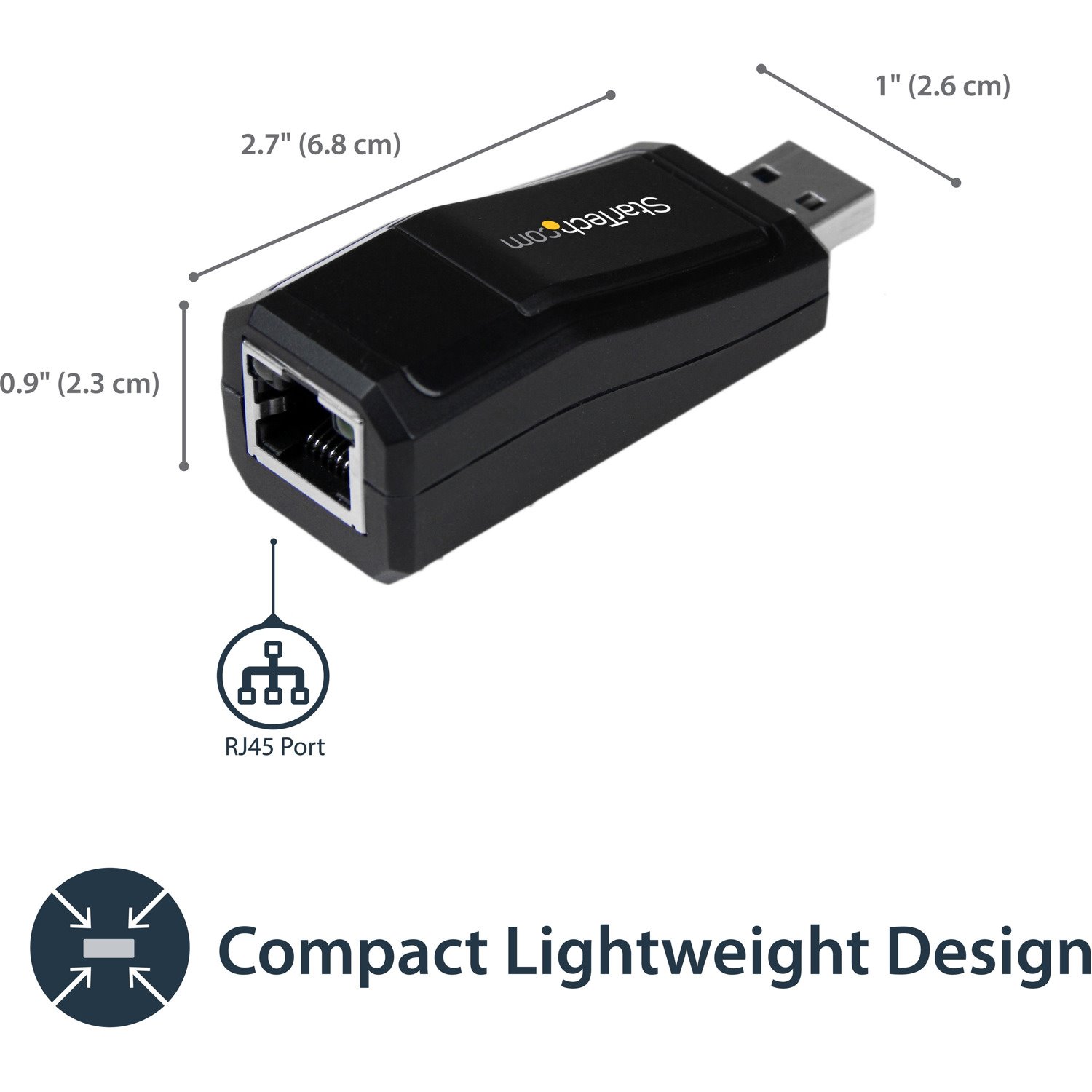 StarTech.com USB 3.0 to Gigabit Ethernet NIC Network Adapter - 10/100/1000 Mbps