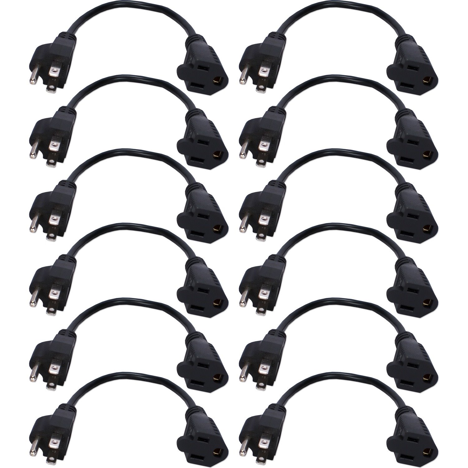 QVS 12-Pack 10 Inches OutletSaver AC Power Adaptor