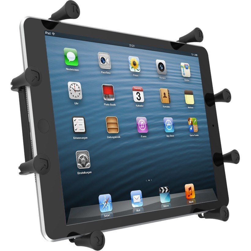 RAM Mounts X-Grip III Mounting Adapter for iPad, Tablet PC - Black