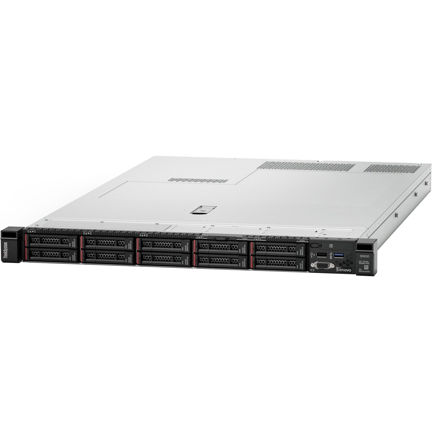 Lenovo ThinkSystem SR630 7X02A0FANA 1U Rack Server - 1 x Intel Xeon Silver 4208 2.10 GHz - 16 GB RAM - Serial ATA/600, 12Gb/s SAS Controller